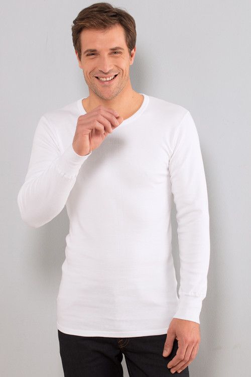 Tee-shirt manches longues en coton - 1 2