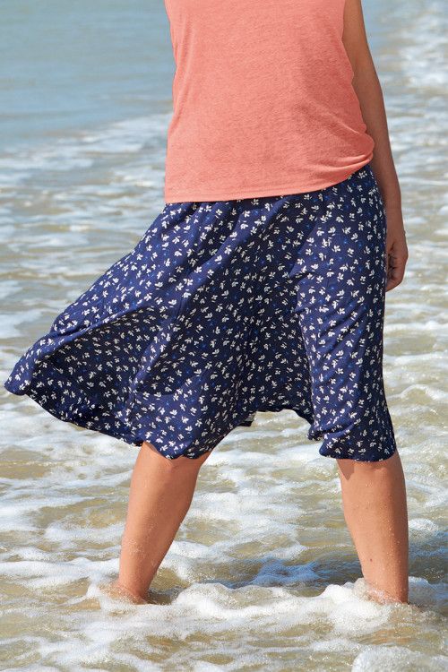 JUPE A PANNEAUX TAILLE ELASTIQUEE NON DOUBLEE - 3