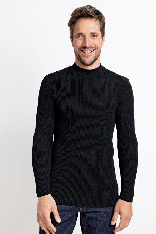 TEE-SHIRT ML EPAIS COL CHEMINEE - 1 2