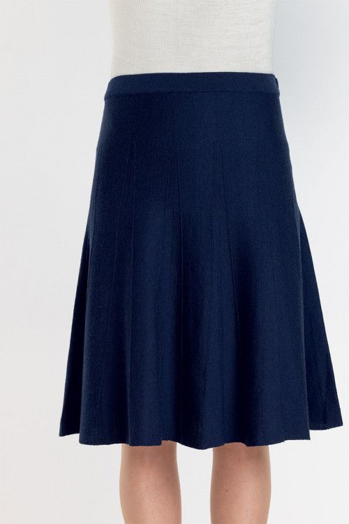 Jupe laine effet plissé 1 B Solfin Fabriqué en France 2