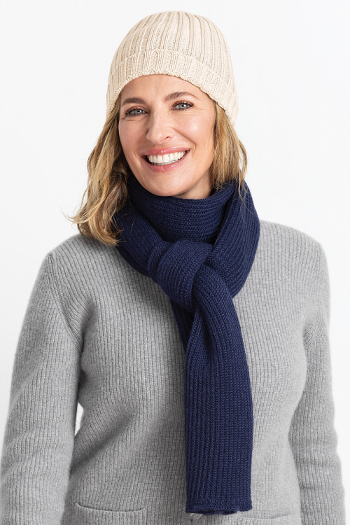 Echarpe mohair maille perlée 1 B Solfin Fabriqué en France 2