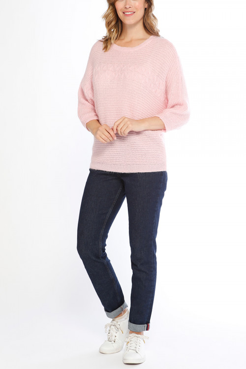 Pull en laine col rond 1 B Solfin Fabriqué en France 2