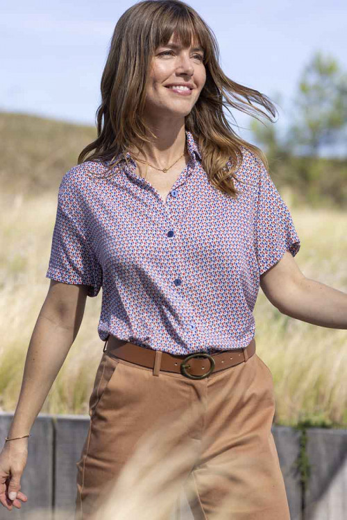 Chemisier manches courtes 100% viscose 1 B Solfin Fabriqué en France 2