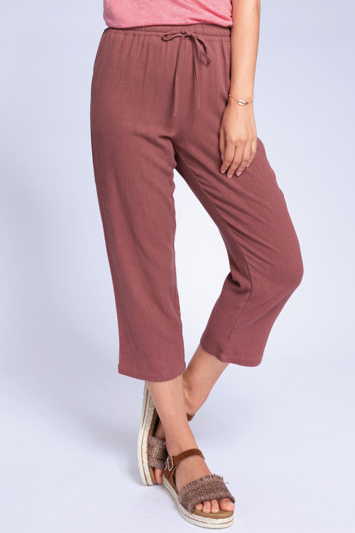 Pantacourt fluide en lin 26 B Solfin Fabriqué en France 2