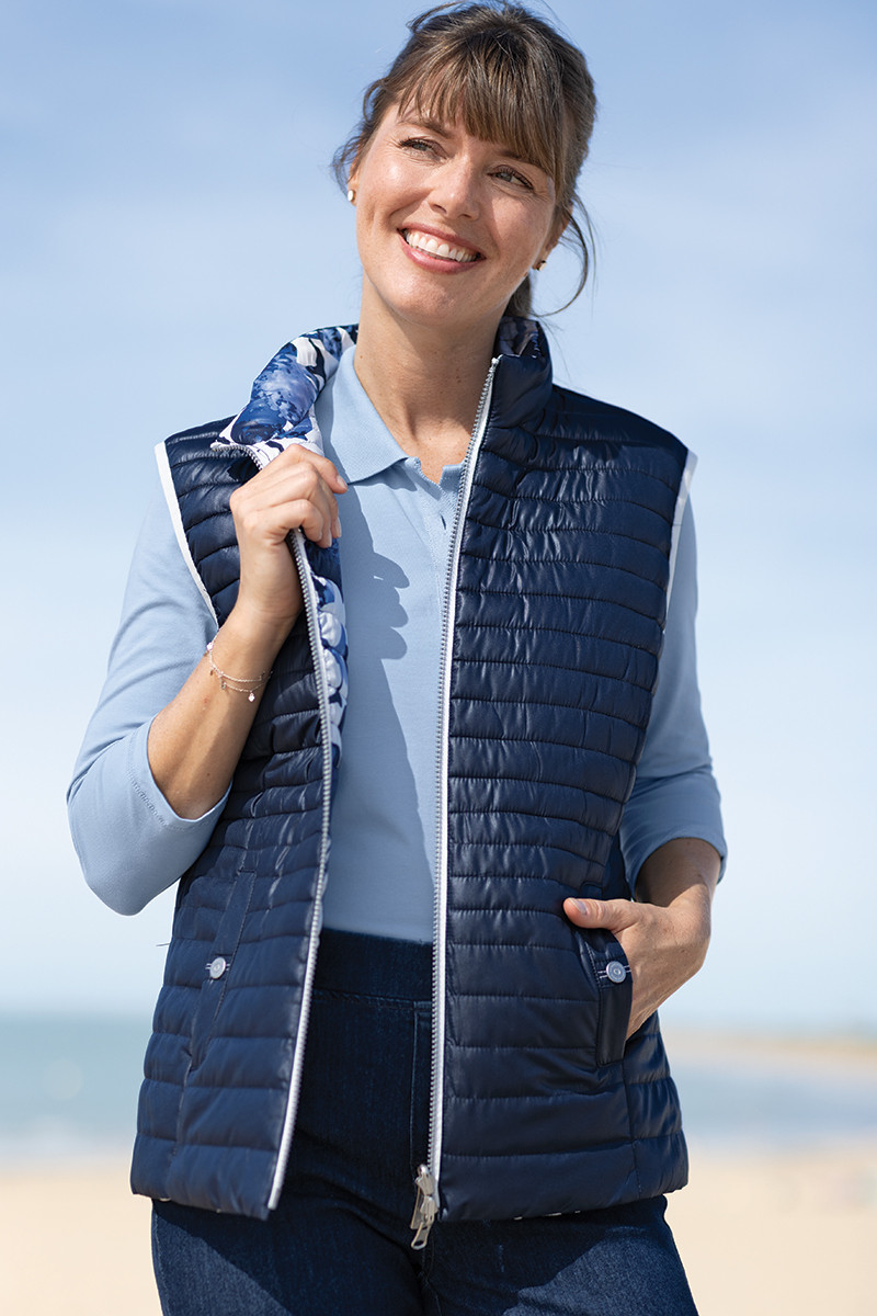 Doudoune réversible en polyester 3 B Solfin Fabriqué en France