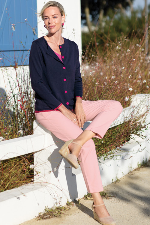 Cardigan made in France en coton 1 B Solfin Fabriqué en France 2