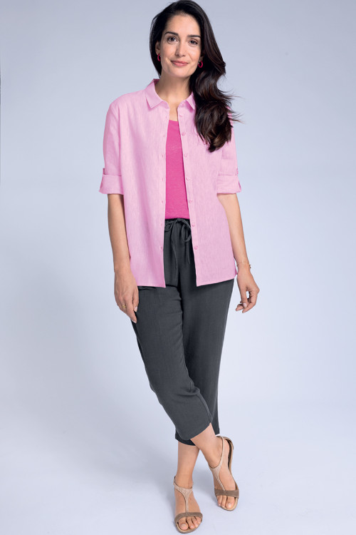 Chemisier made in France en lin 2 B Solfin Fabriqué en France 2