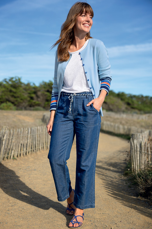 Cardigan en coton 1 B Solfin Fabriqué en France 2