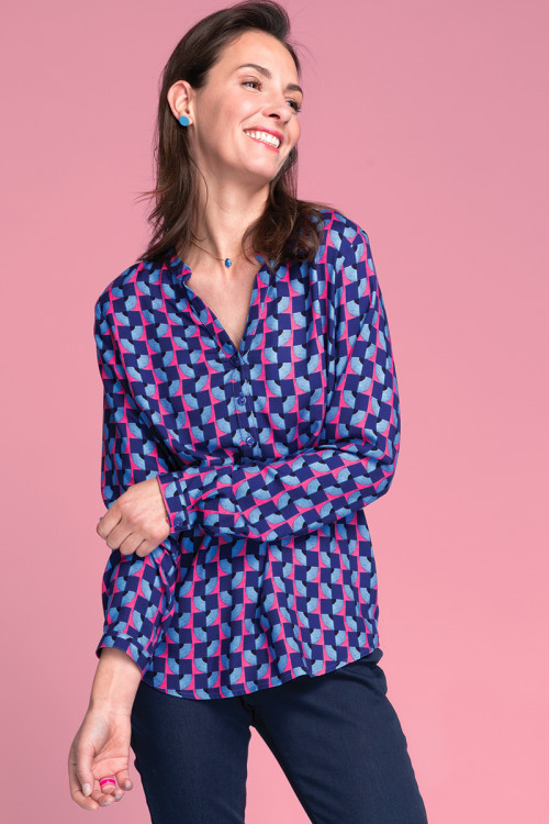 Blouse en viscose chaude 2 B Solfin Fabriqué en France 2