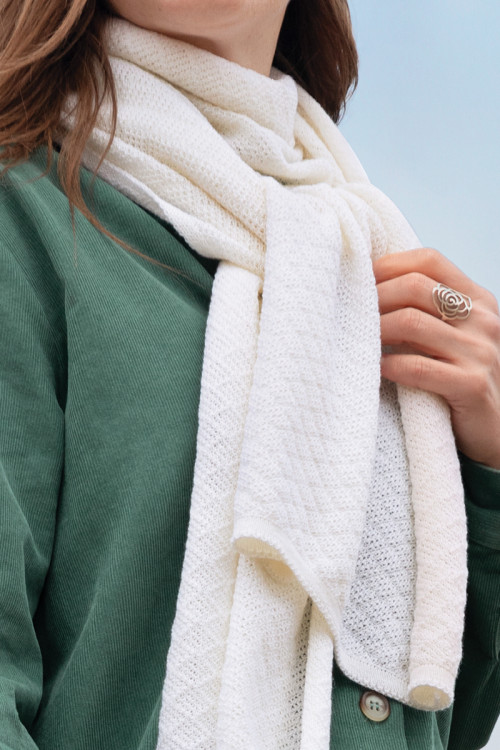 Echarpe en laine mérinos 1 B Solfin Fabriqué en France 2