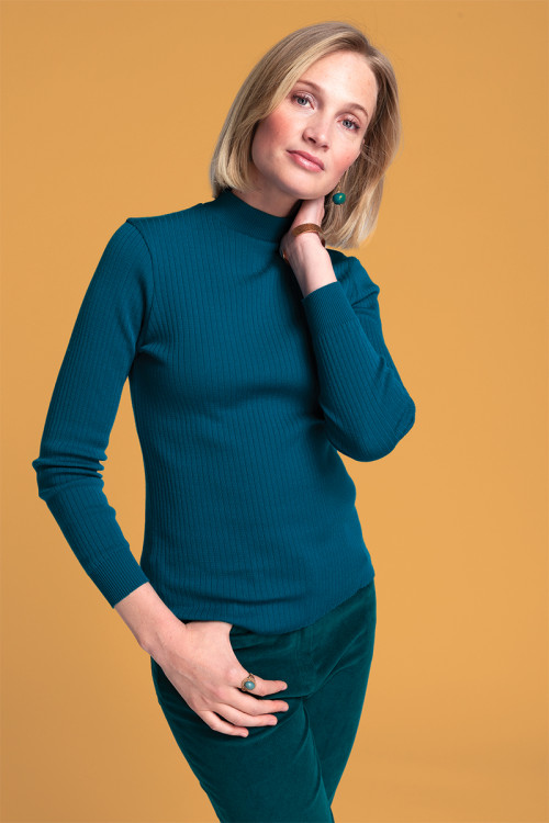 Pull col cheminee femme 1 B Solfin Fabriqué en France 2