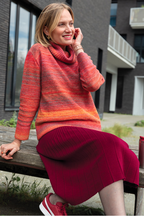 Pull col roulé en laine 1 B Solfin Fabriqué en France 2