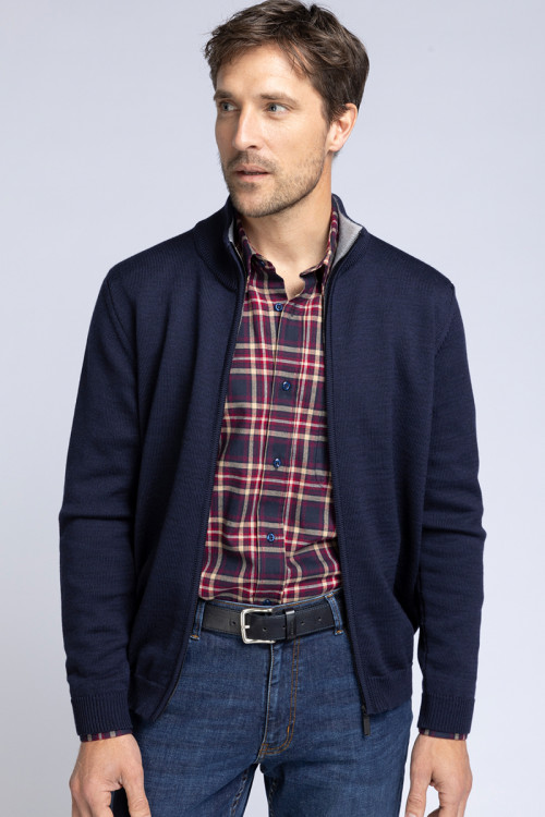 Gilet col camionneur 1 B Solfin Fabriqué en France 2