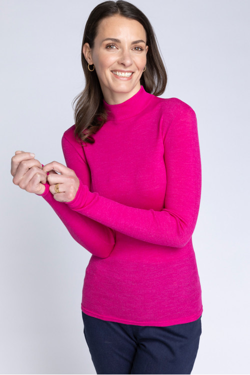 Sous pull laine et soie 1 B Solfin Fabriqué en France 2